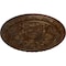 Ekena Millwork Baile Ceiling Medallion (Fits Canopies up to 3 1/4"), Hnd-Painted Root Beer Crackle, 20"OD x 1 5/8"P CM20BLRBC - alternate 2